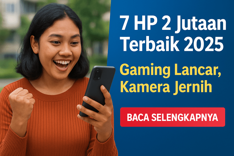 7 HP 2 Jutaan Terbaik 2025 Gaming Lancar, Kamera Jernih
