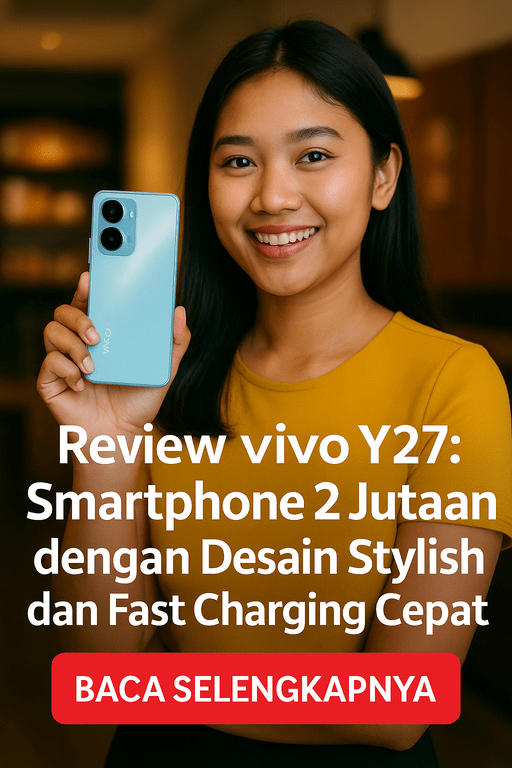 Review vivo Y27 Smartphone 2 Jutaan dengan Desain Stylish dan Fast Charging Cepat